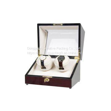 Japan Motor 2+0 Grids Piano Lacquer Dual Automatic Watch Winder Vertical Design Watch Winder photo-2