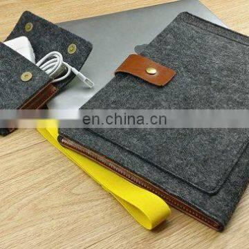 Chustom Felt Laptop Sleeve With Charger Case photo-2