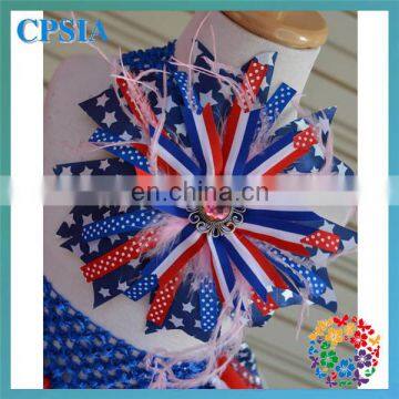 Baby Girls Tutu Skirts With Big Flower Headband Children 2 Layers July 4th Girls Skirt Tulle Fluffy Tutu Skirt For Baby Girls photo-6