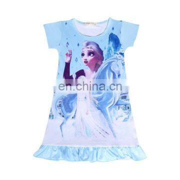 Frozen Girls Summer Children's Dress Cotton Children's Clothing Girl Baby Dress