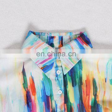 Colorful Women Dress Lantern Sleeve Loose Dresses Female Fashion 2020 photo-5