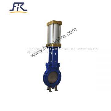 Pneumatic knife gate valve