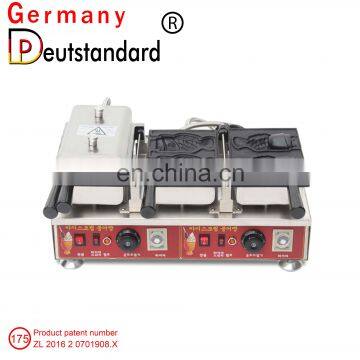 Open Mouth Ice Cream Taiyaki Machine Fish Waffle Machine photo-6