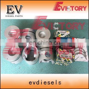 Engine overhauling 6D14 6D14T piston piston ring crankshaft con rod bearing for Fuso truck