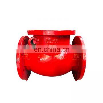 High Pressure ULFM Approved Non Return Valve Swing Check Valve With Flanged End