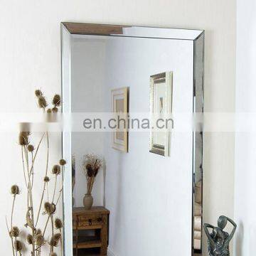 Frameless home wall mounted dressing full length mirror