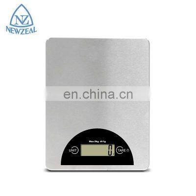 Digital Glass Stainless Steel Platform Kitchen Scale Digital Food Weight Scale