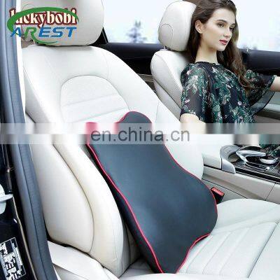 Car Cushion Seat Lumbar Support Office Chair Low Back Pillow Waist Protection Memory Cotton Black Car Product Posture Correction