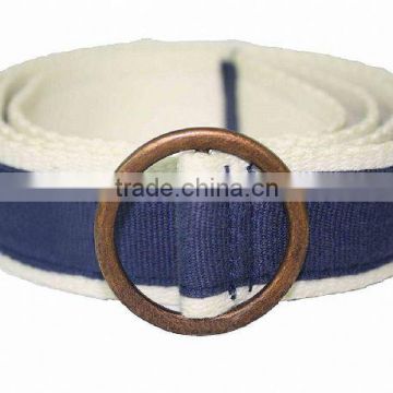 3.8cm width grosgrain ribbon covered webbing Jeans belts -KL0031