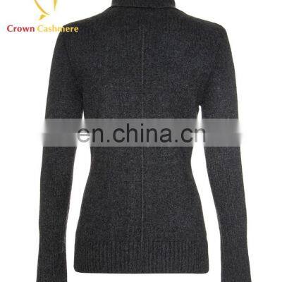 Turtleneck Knitting Lady Cashmere Merino Wool Fancy Thick Cardigan Coat photo-4