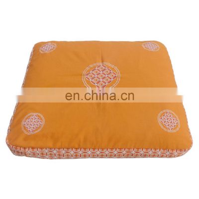 100% Cotton fabric with private label at wholesale rate Meditation Zabuton Cushion