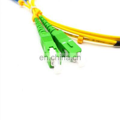 5m length SC/apc-sc/upc SM9/125 2.0mm duplex dx fiber optic patchcord/jumper/assembly