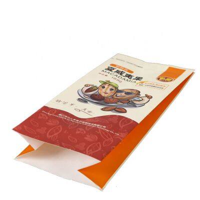 Moisture Proof Paper Heat Seal Packaging Food Laminated Side Gusset Plastic Bag