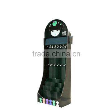 Custom Peg Hooks Floor Standing Greeting Card Display Rack