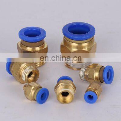 PC Type 4MM 6MM 8MM 10MM 12MM Plastic Pneumatic Tube Hose Connector Straight Air Hose Pipe Fitting