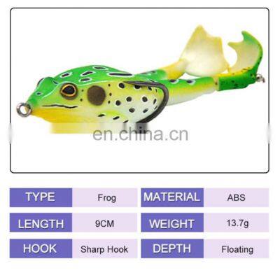New 9cm/13.7g Topwater Fly Fishing Artificial Insect Soft Lures Frog Fishing Lure photo-3