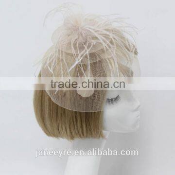 Handmade Fashion Hair Accessories Feather Fascinator Headband photo-3