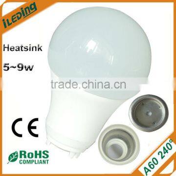A60 240 degree led aluminum heat sink accessories