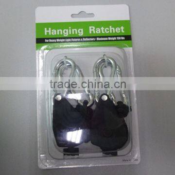 flexible 1/8" Rope Ratchet Hanger