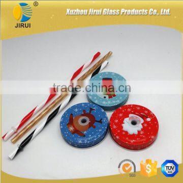 70mm Attractive Christmas Style Tinplate Cap for Mason Jar photo-3