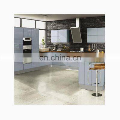 Modern water resistant fiber wooden kitchen cabinet simple designs