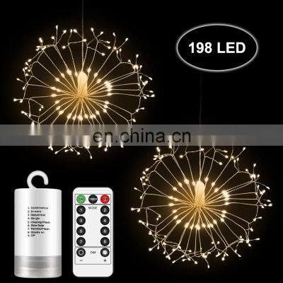 Hanging starburst fairly light firework light Christmas Lights Room Garden Decoration led  dandelion chandelier