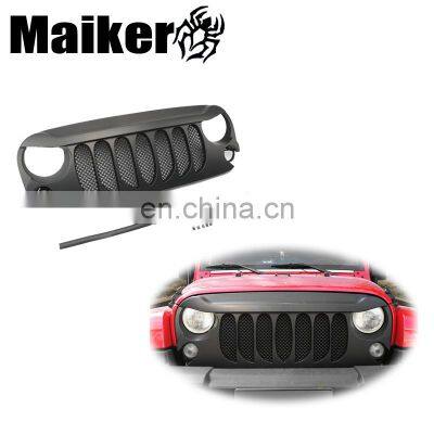 Car Front Hood Centre Grille Cover Modified ForJeep Wrangler JK 07+ Off Road Body Parts