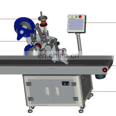 Automatic Sticker Flat Applicator Customized Plane Paging Labeling Machine for Carton Box Bag Pouch photo-2
