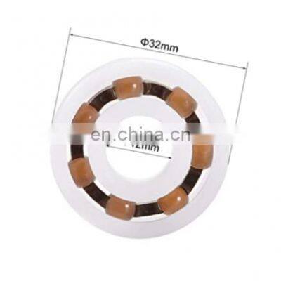 Deep groove high quality POM/PP  6202 Plastic Bearings 15x35x11mm Glass Ball Nylon Cage