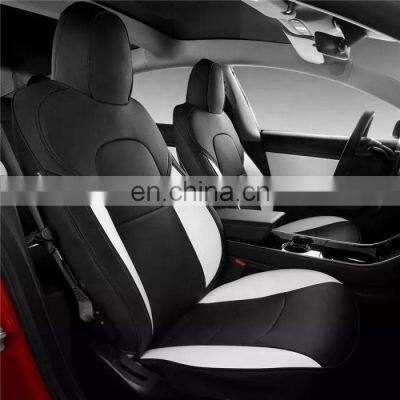 Hot Selling Luxury Pu Leather Car seats Cover For Tesla Model 3 Y Seat Cushion Covers 2017-2022