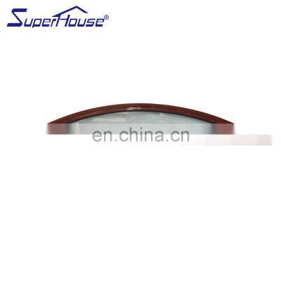 China factory supplied top quality hurricane impact customized arch fixed windows for sale frame windows