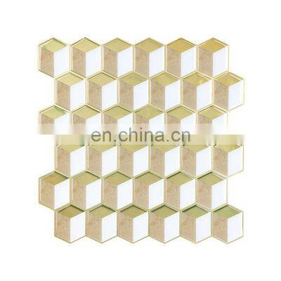 New Design Modern Geometry 3d Wallpaper Living Room Sticker Kitchen Bedroom Decorative Wall Tiles