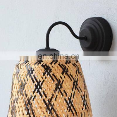 Unique Bamboo Sconce Lamp Wall Lamp Shade Hanging Lights