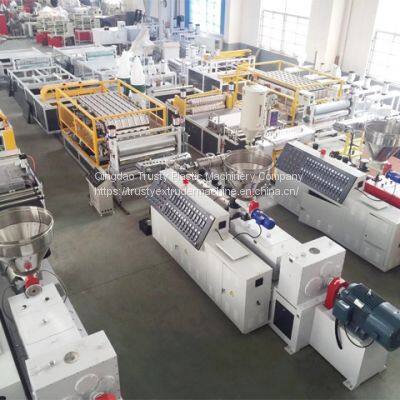 PVC/UPVC Glazed Corrugated Roof Sheet Extruder Machine Production Line photo-4