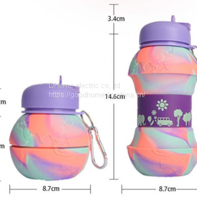Portable Drop Proof and Leak Proof Silicone Water Cup（Wechat:13510231336）
