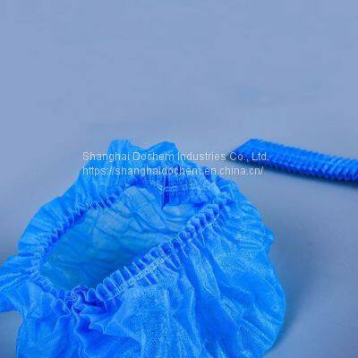 Nurse Nonwoven Clip Cap Hair Net Disposable Head Cover Mob Cap Pleated Bouffant Cap