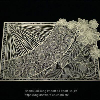 Pink Insulated Placemat PVC Hollow Dining Table Mat Kitchen Decor photo-4