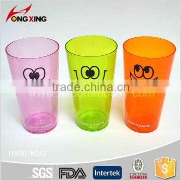 Transparent colorful cartoon printing 21oz party reusable plastic cup