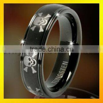 skull head tungsten rings