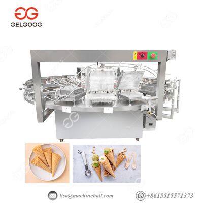 Automatic Ice Cream Waffle Maker Sugar Wafer Cones Baking Making Machine