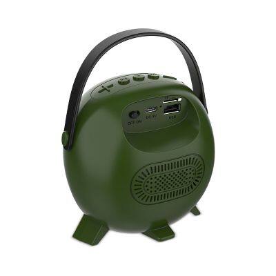 ZQS1221W OEM Bass Sound Portable 2-inch Speaker 5W Power Bluetooth Speaker With Wireless Mic photo-2