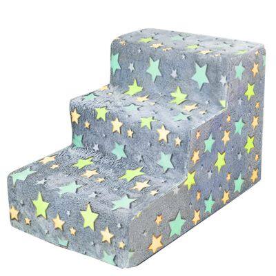 Glow-in-the-Dark Pet Play Toy Steps Stairs Dog Cat Training Toy Bed Ladder for Sofa Climbing Ramp for Small Pets Stairs for Couch photo-4