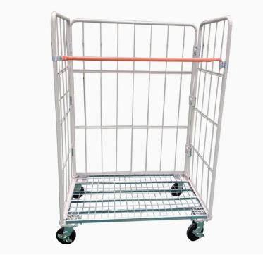 Warehouse Galvanized Wire Roller Cart Wholesale, Cage Trolley