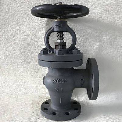 20k Marine Jis Cast Steel Flange Right-angle Globe Valve, Type bj Jis F7314, With Classification Society Certificate