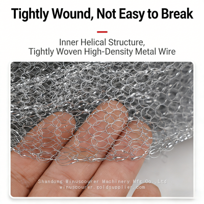 Rust-Resistant Single Pack Metal Mesh Scourer Long-Lasting Use for Hotel Housekeeping photo-4