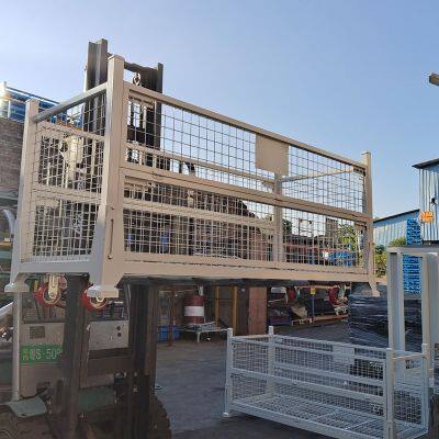 Custom-Sized Welded Metal Folding Stackable Cage for Industrial Warehouse Storage photo-3