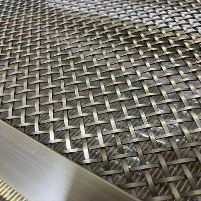 Architectural Metal Decorative Mesh, Hotel Wall Metal Mesh Ceiling Partition Curtains, Industrial Building Exterior Walls