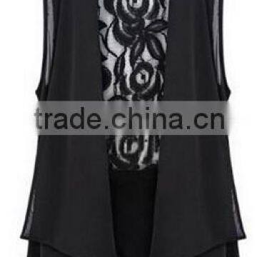 Instyles SEXY CHIFFON AND LACE STITCHING JACKET WOMAN BLOUSE SUMMER Best Clothing Clothing photo-2