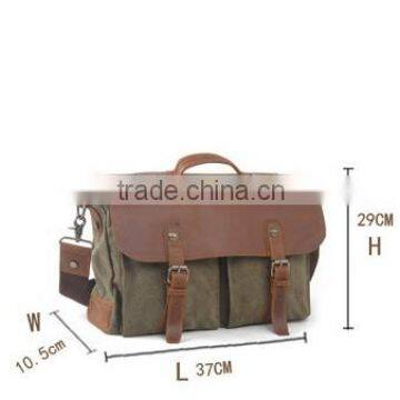 2015 fashion trolley canvas messenger laptopbag