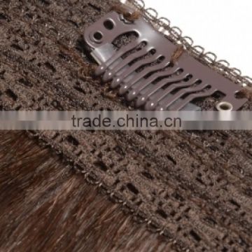 Lace clip in hair,100% remy human hair extension